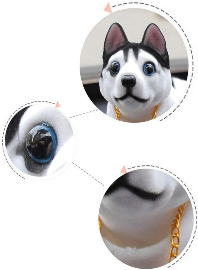 MANRUK™ car Dashboard Shaking Head Dog Bobblehead | Husky Shaking Head Dog, Cute Car Decor Toy for Dashboard, Desktop Ornament for Home, Shop & Car Decor - Image 5